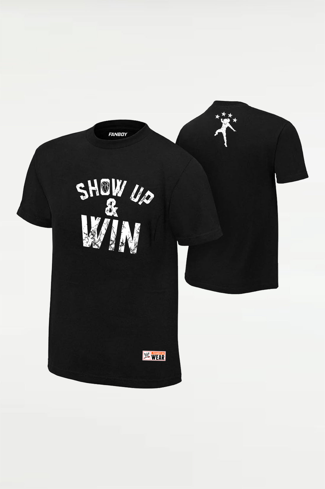 Roman Reigns White WWE Fan T Shirt Show Up and Win Graphic Print for Men