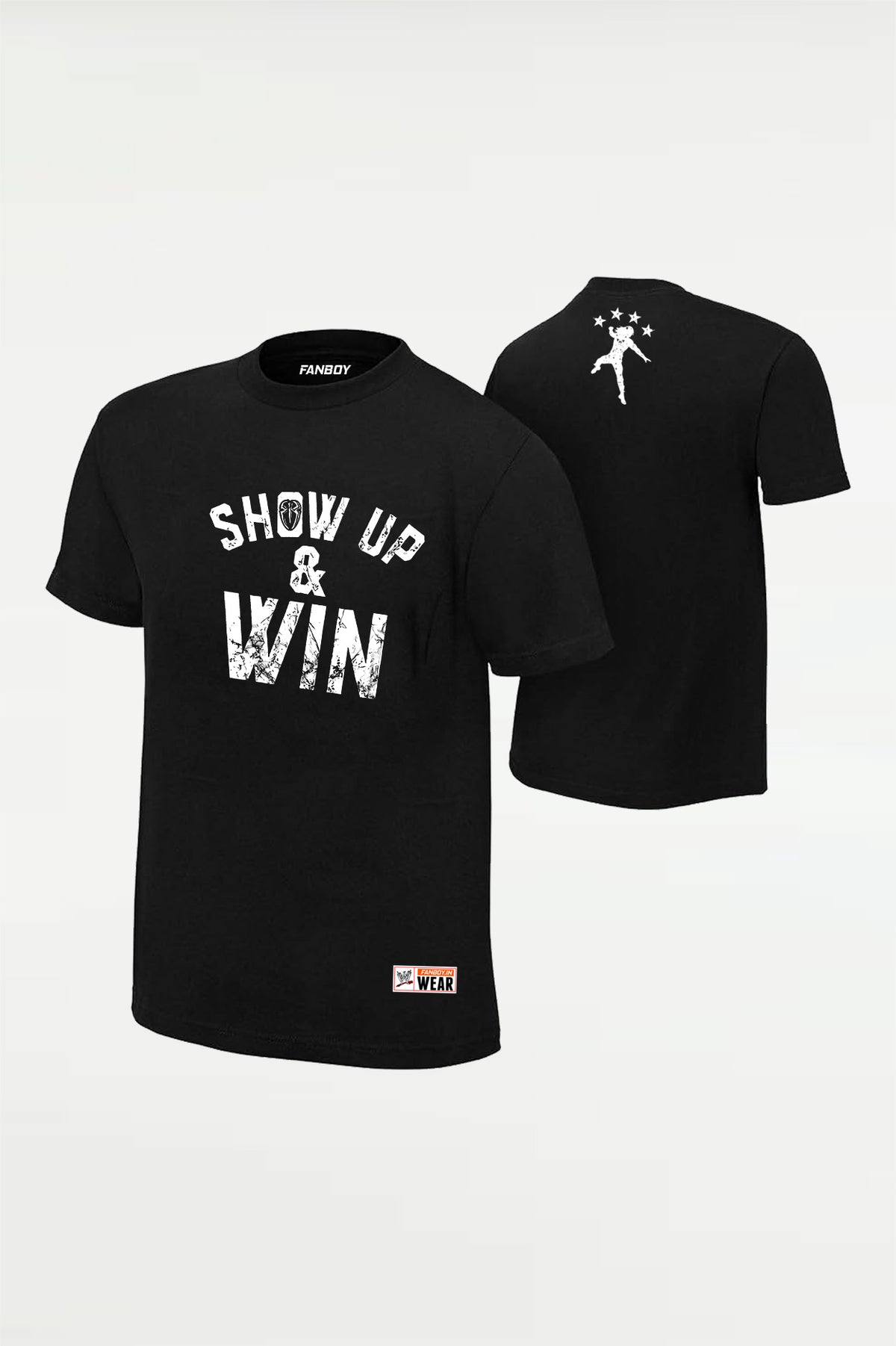 Roman Reigns White WWE Fan T Shirt Show Up and Win Graphic Print for Men