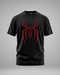 Shadow Web Graphic T-Shirt for Men in Black featuring 