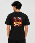 Back view of THE ONE Surya Mass graphic T-shirt showcasing its printed design and fit