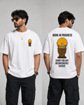 Virat Kohli Airport Look Inspired Work in Progress T-Shirt – Premium Cotton Oversized Tee for Everyday Wear