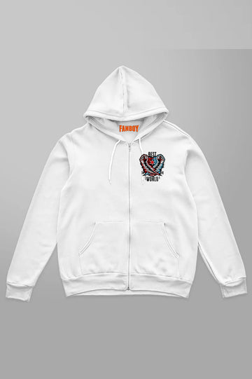 CM PUNK logo ZIPPER HOODIE