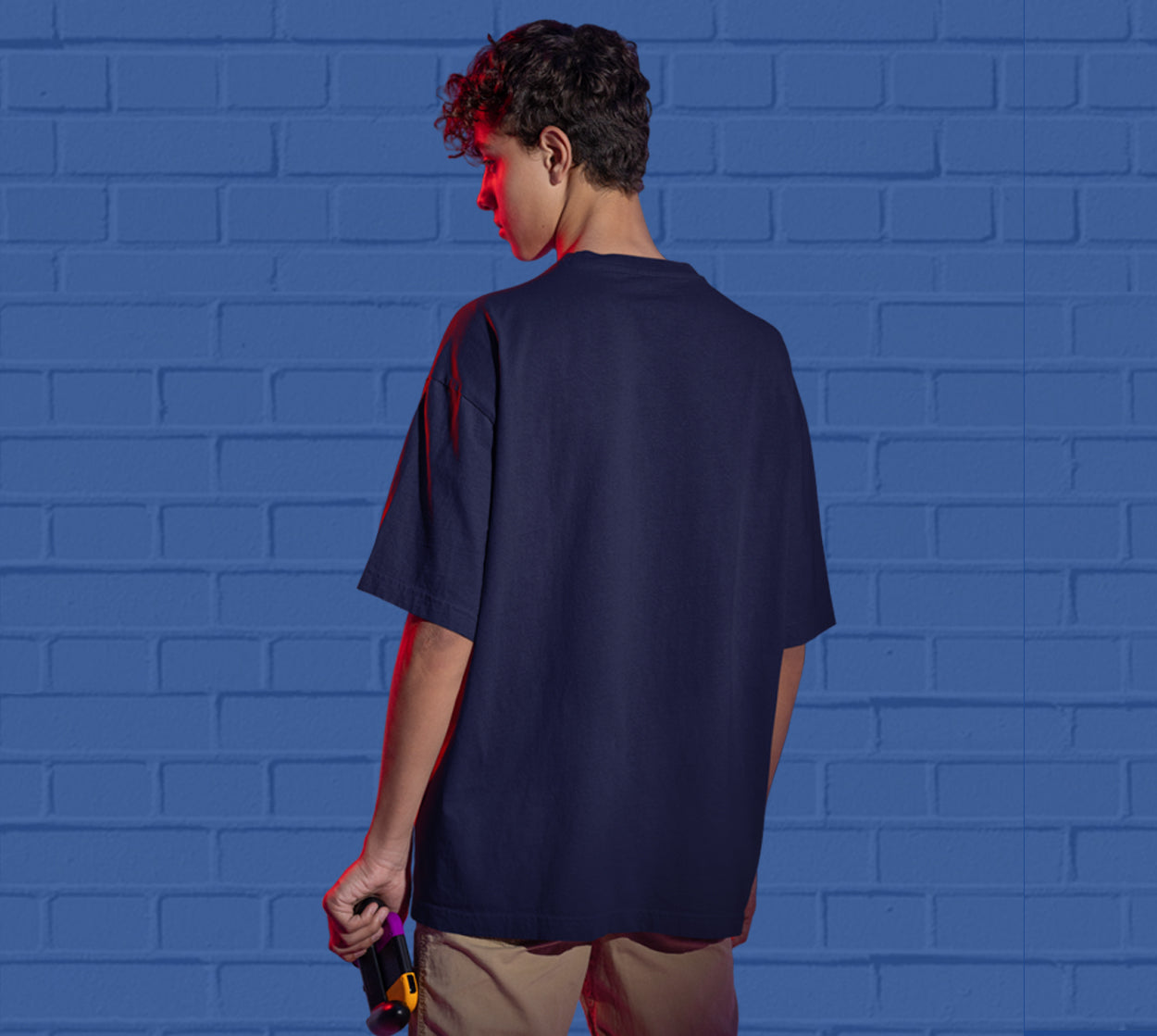 Buy-Navy-Blue-Oversized-Tshirts-for men-online