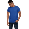 Men's Round Neck Plain T-Shirt Royal Blue