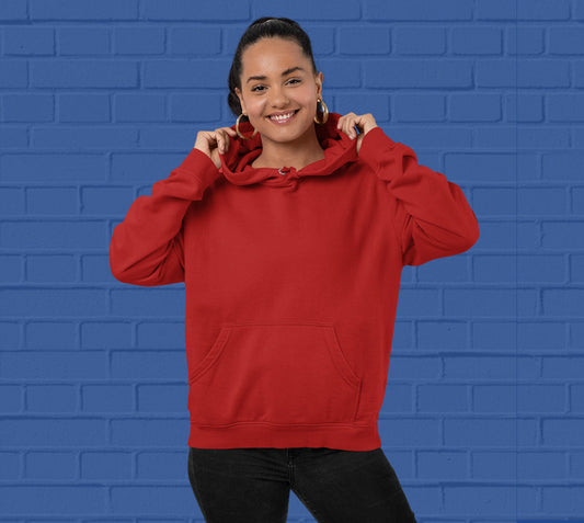 Shop best quality plain and printed hoodies  for women