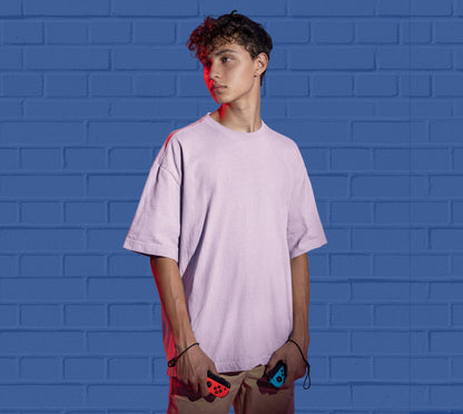 Buy-Light-Baby-Pink-Oversized-Tshirts-for men-online