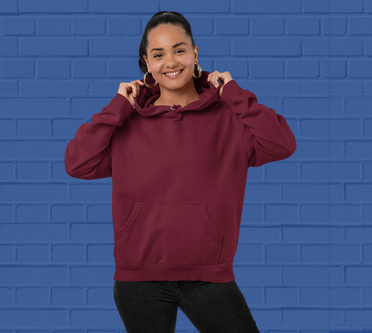 Shop best quality plain and printed hoodies  for women