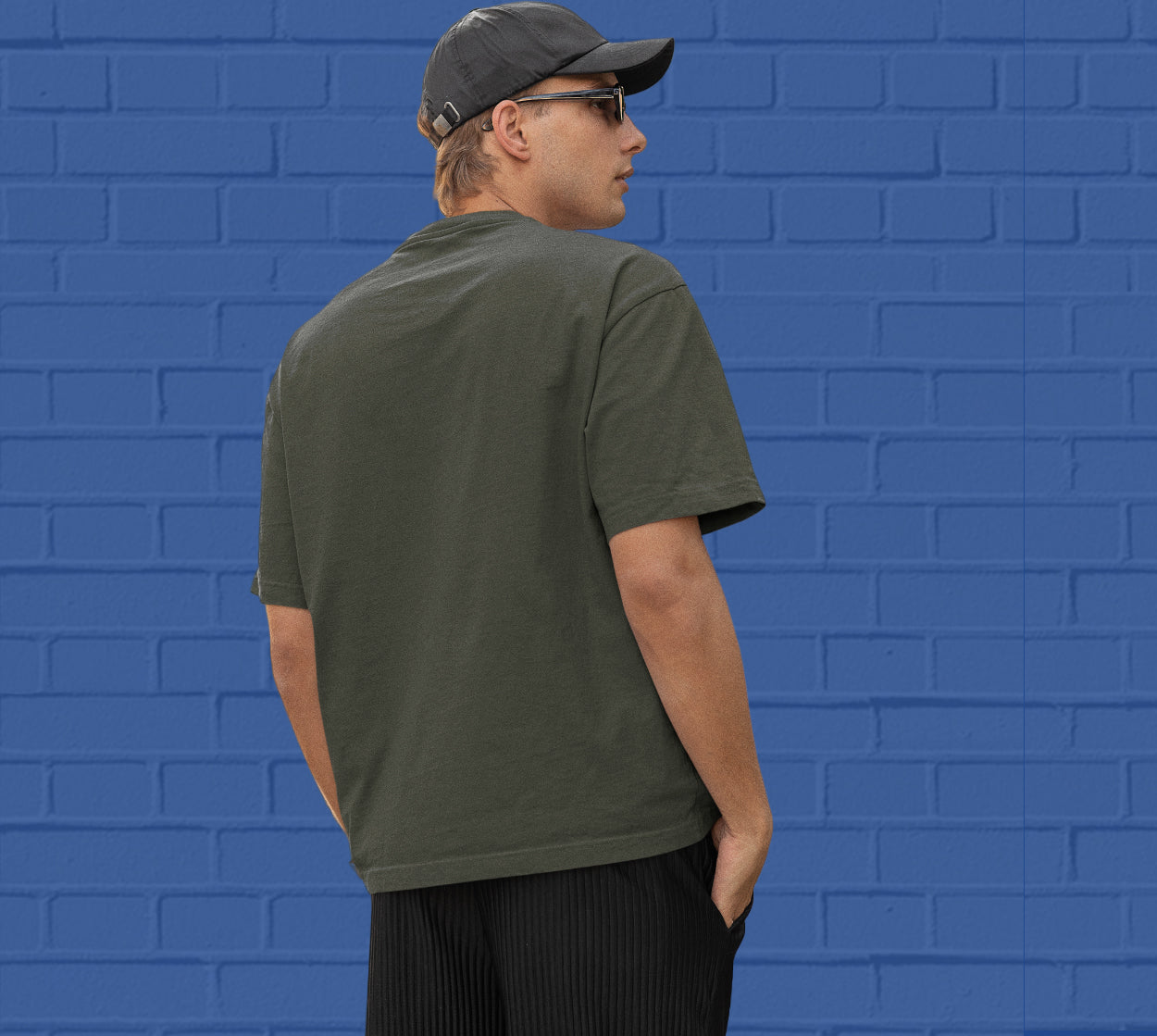 PLAIN OVERSIZED T SHIRTS - Olive Green 240 GSM