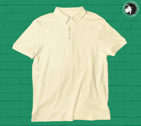 Buy-Solid-beige-polo-tshirt-online