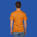 Men's Round Neck Plain T-Shirt Orange