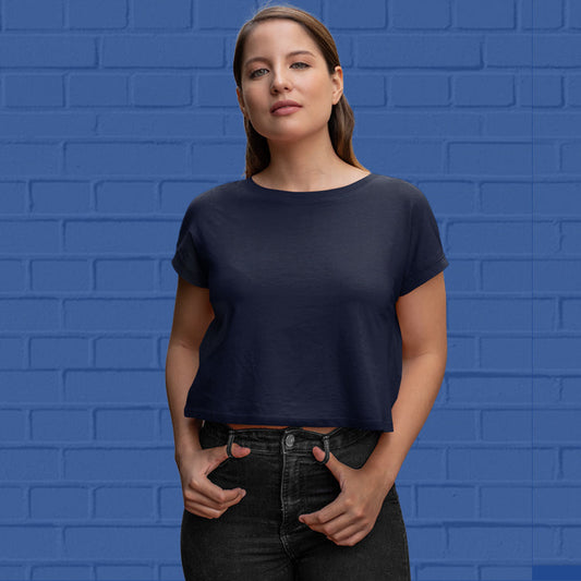 Navy-blue-Crop-Top-for-Women-goatprints