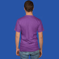 Men's Round Neck Plain T-Shirt  Purple