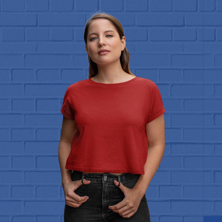 Red-Crop-Top-for-Women-goatprints