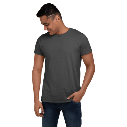 Men's Round Neck Plain T-Shirt Steel Grey