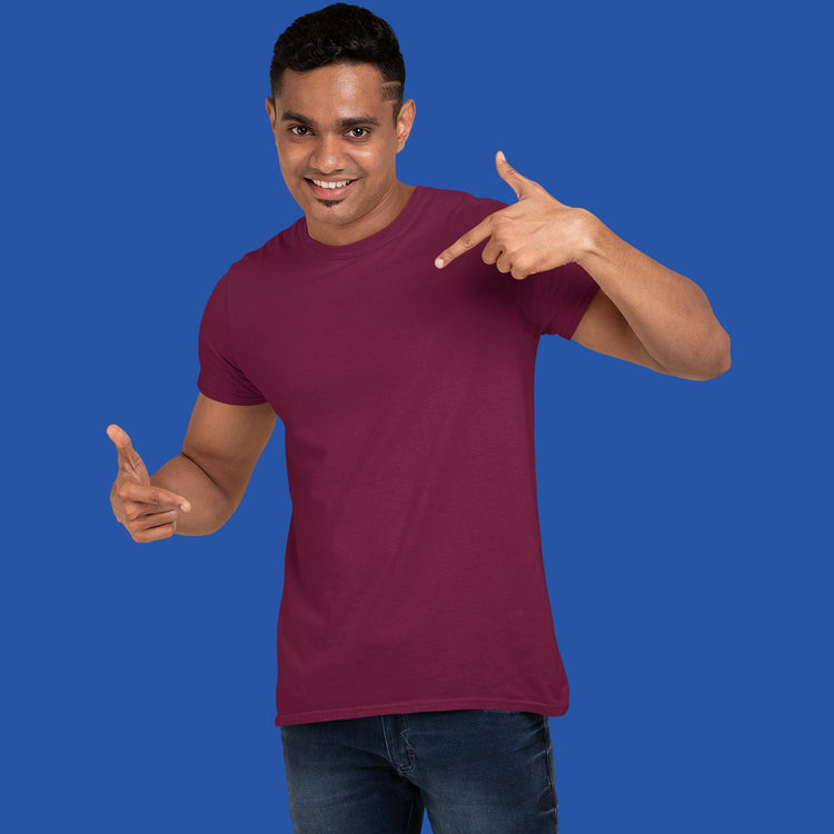 Buy Maroon t shirt for men at goat prints