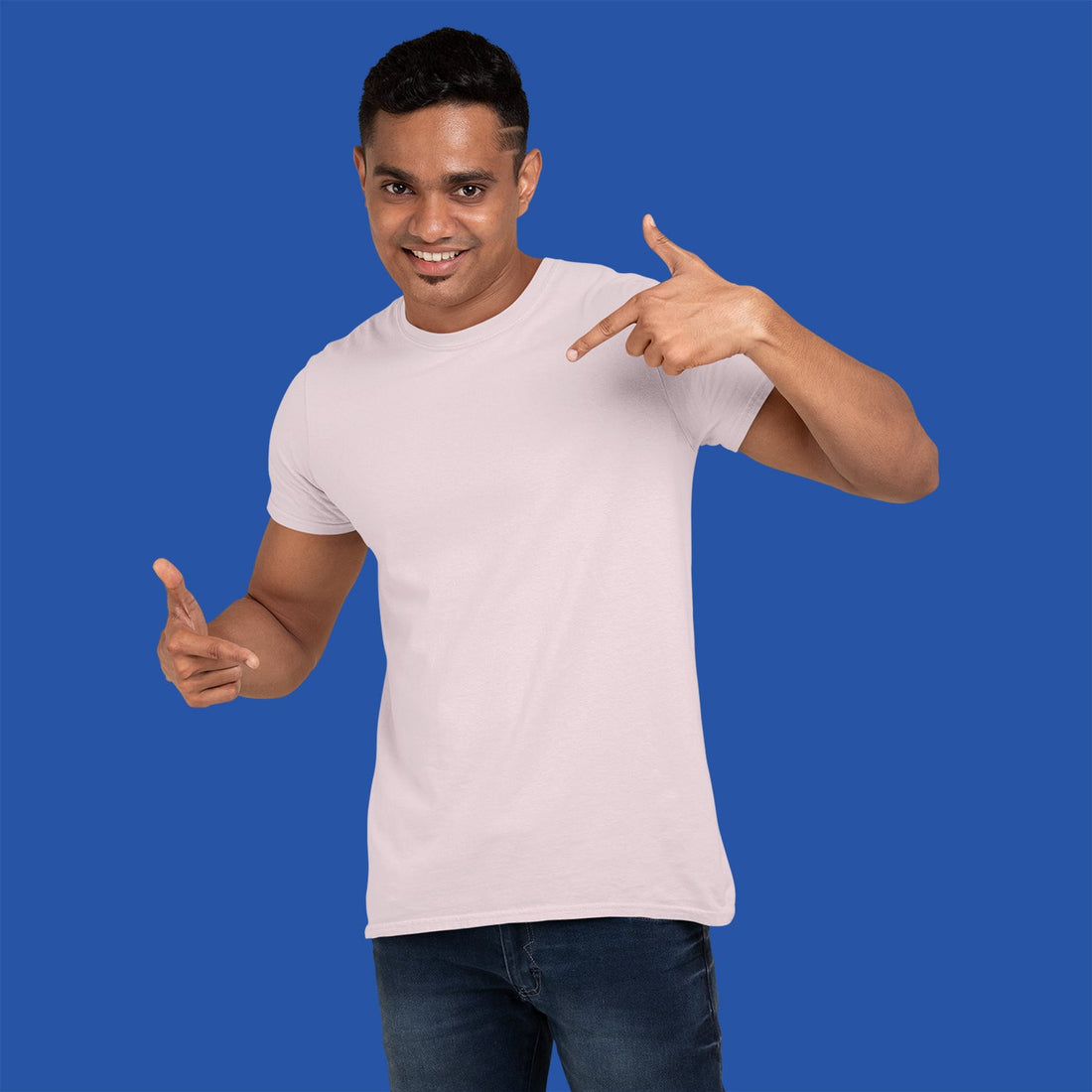 Buy Light baby Pink  t shirt for men at goat prints