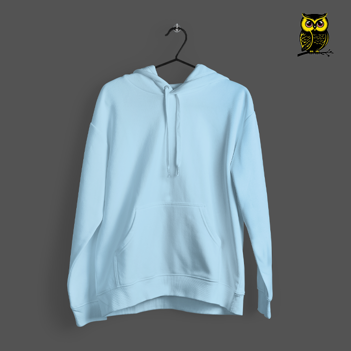 MEN-HOODIES - BABY BLUE