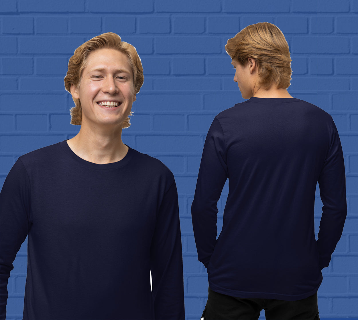 Buy mens Navy Blue Full Sleeve Shirt online at best price