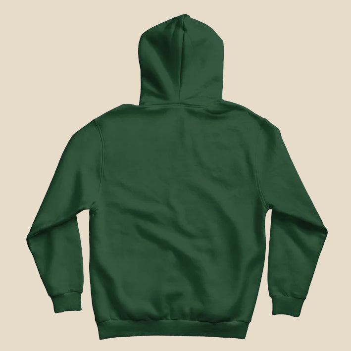 BOTTLE GREEN BASIC HOODIE - UNISEX HOODED SWEATSHIRT