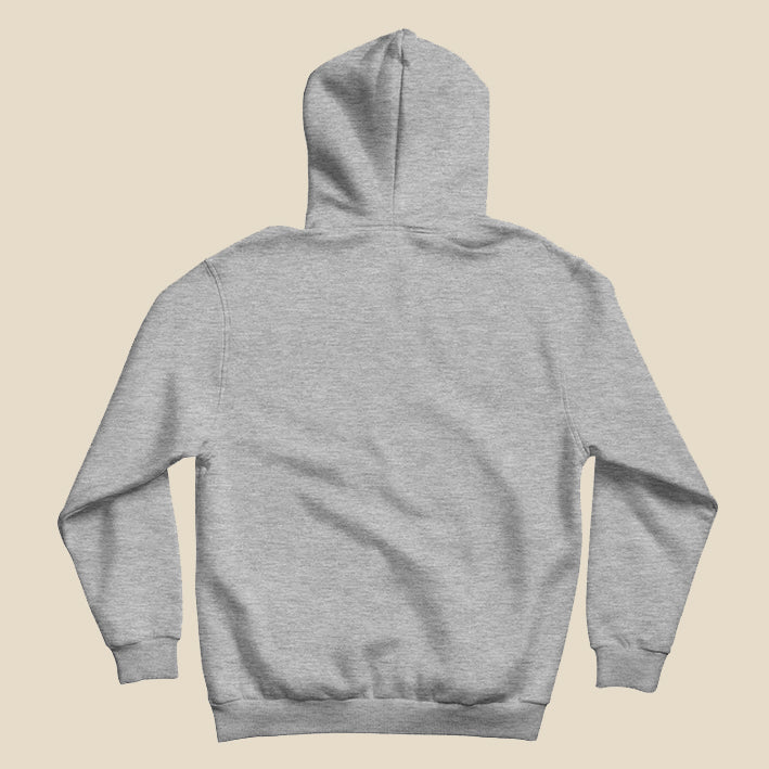 Men Hoodie with Kangaroo Pocket- GREY MELANGE