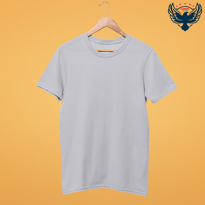 Men's Round Neck Plain T-Shirt  Purple