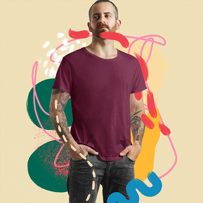 "Buy Supima T Shirts online in India at hawkty "