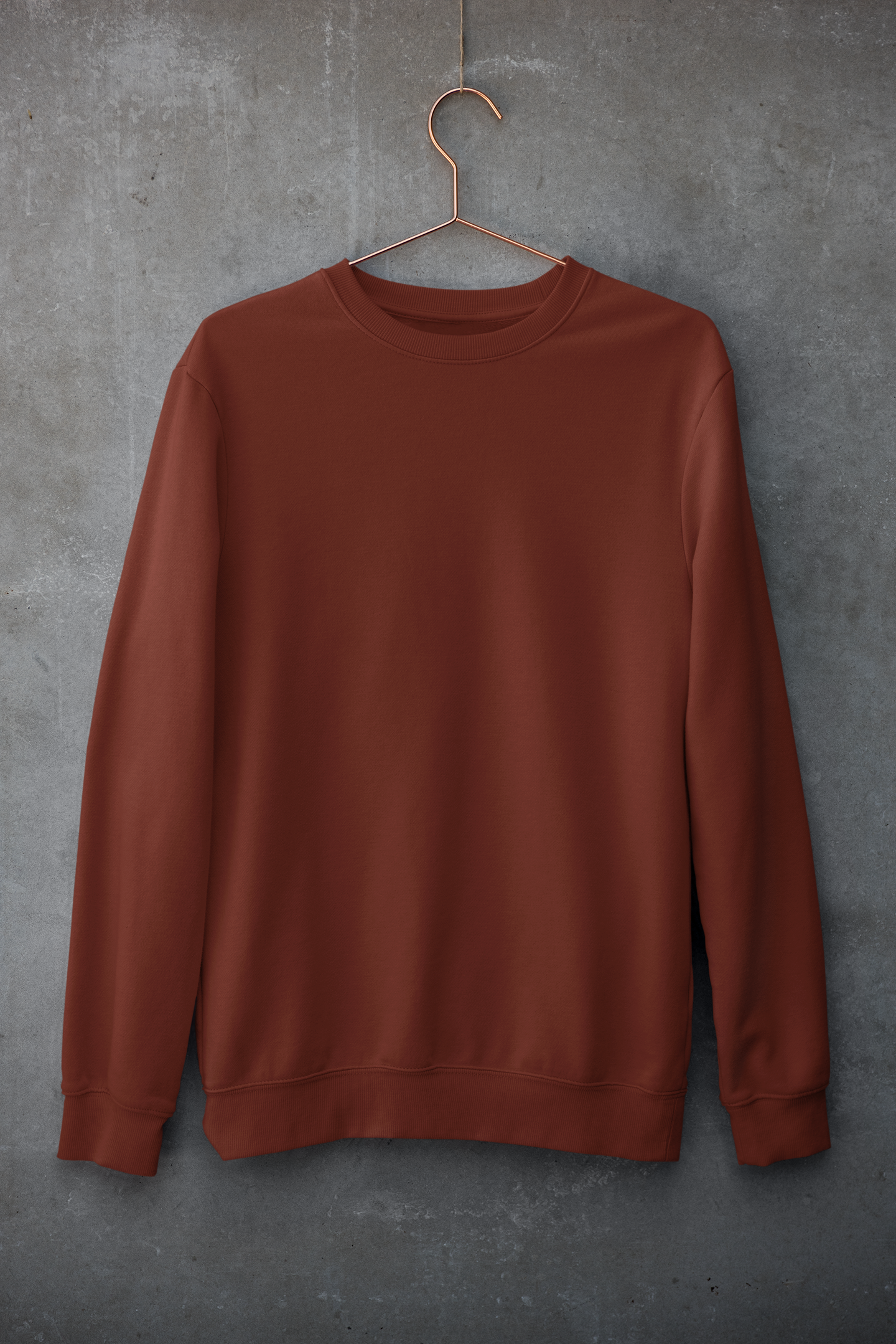 PLAIN UNISEX SWEATSHIRT -MAROON