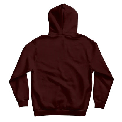 Men Hoodie with Kangaroo Pocket-MAROON