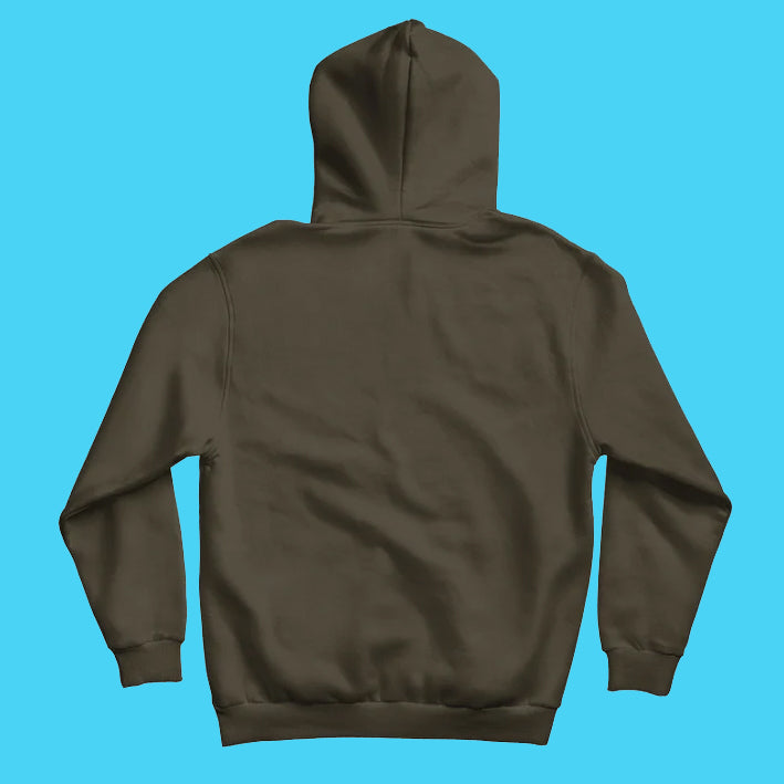 Olive Green Hoodie - Fully Solid with Kangaroo Pocket