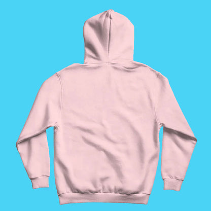 Men Hoodie with Kangaroo Pocket-LIGHT PINK