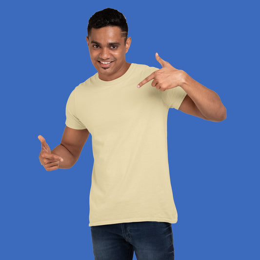 Buy Beige t shirt for men at goat prints