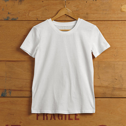 Classic Supima Crew Neck T-Shirts- WHITE