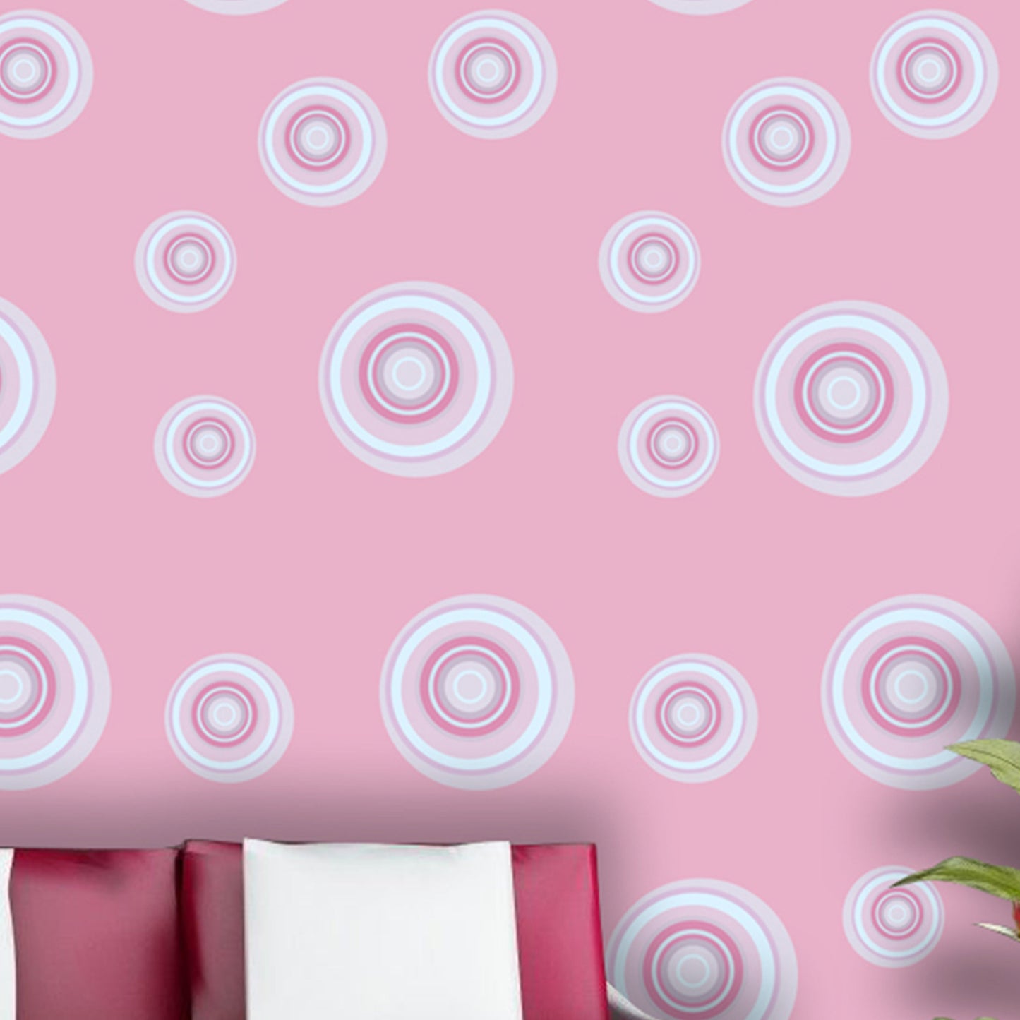 Decorative Pink Wallpaper