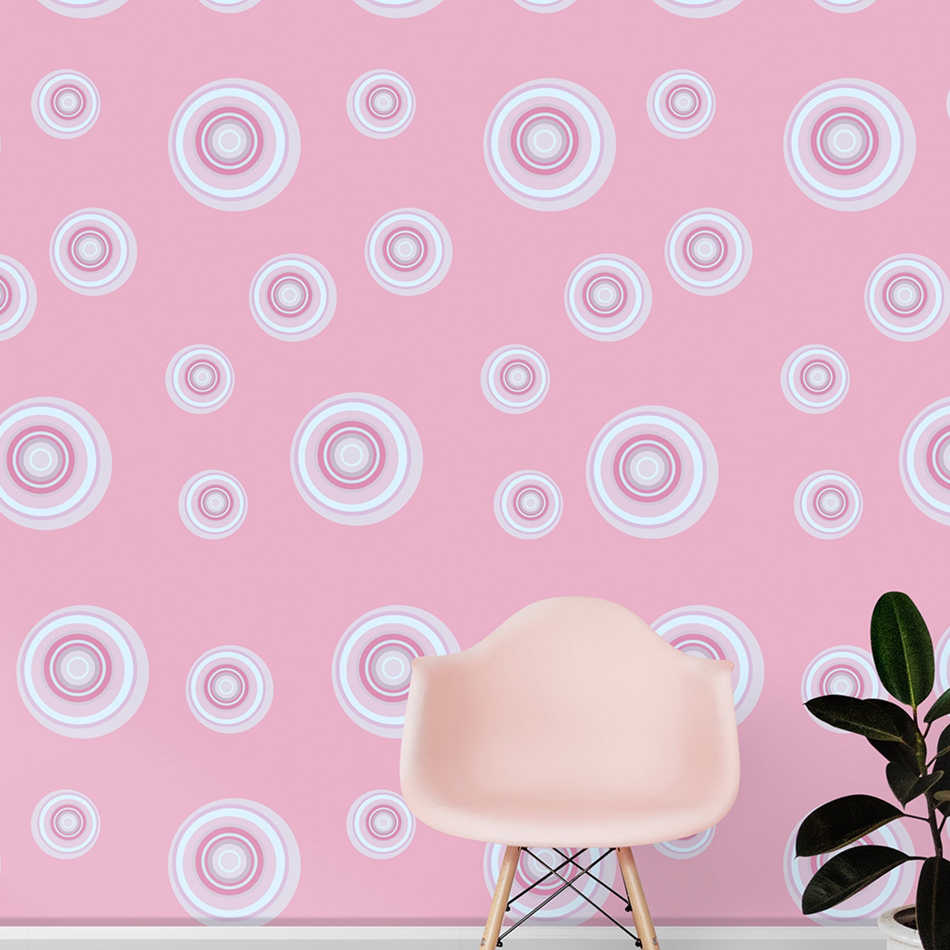 Decorative Pink Wallpaper