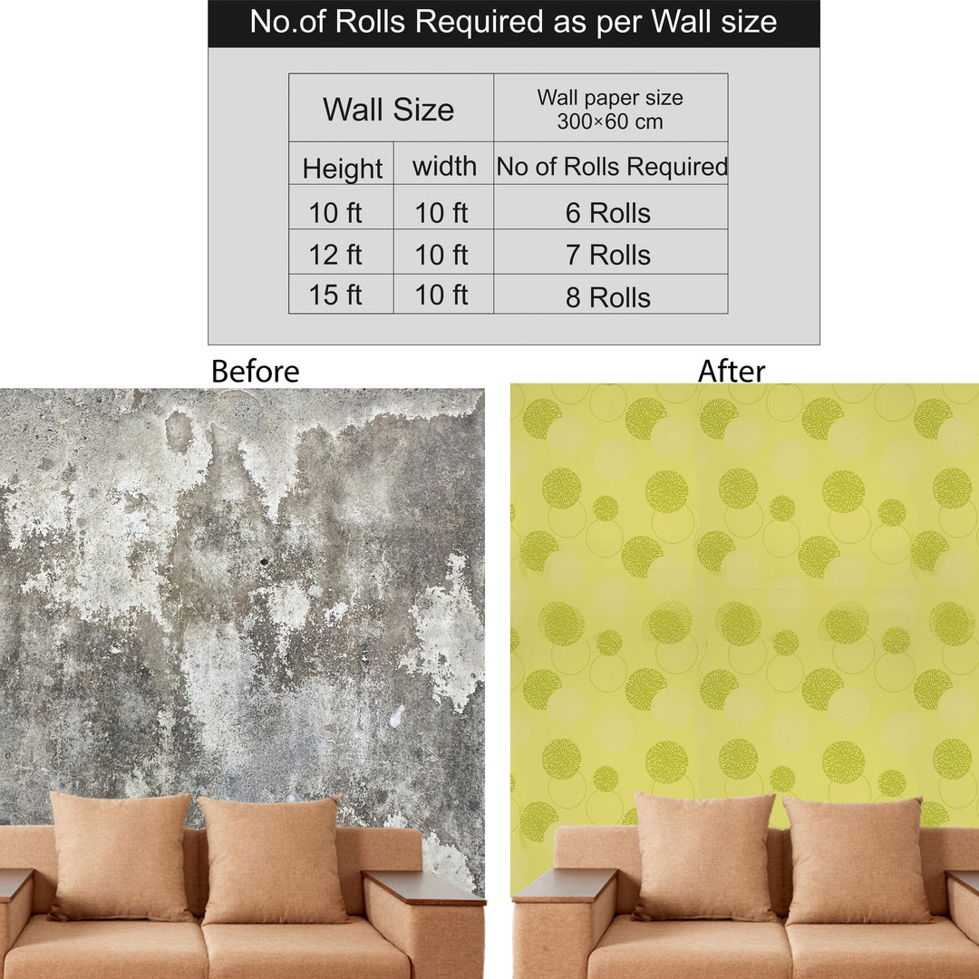 Decorative Light Green Wallpaper