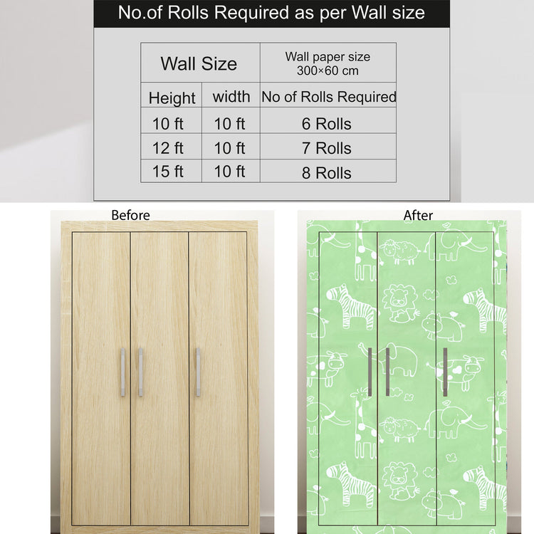 Decorative Green Wallpaper