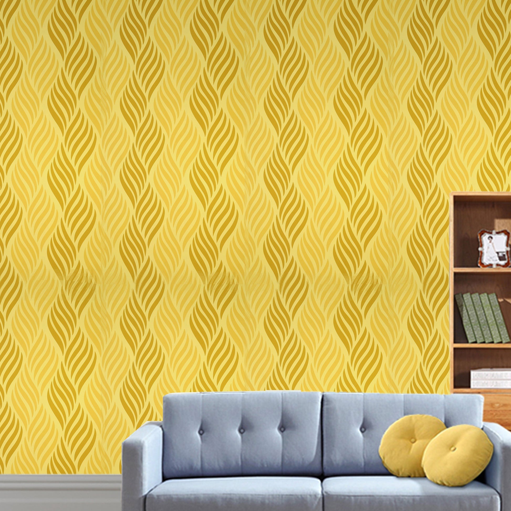 Decorative Yellow Wallpaper