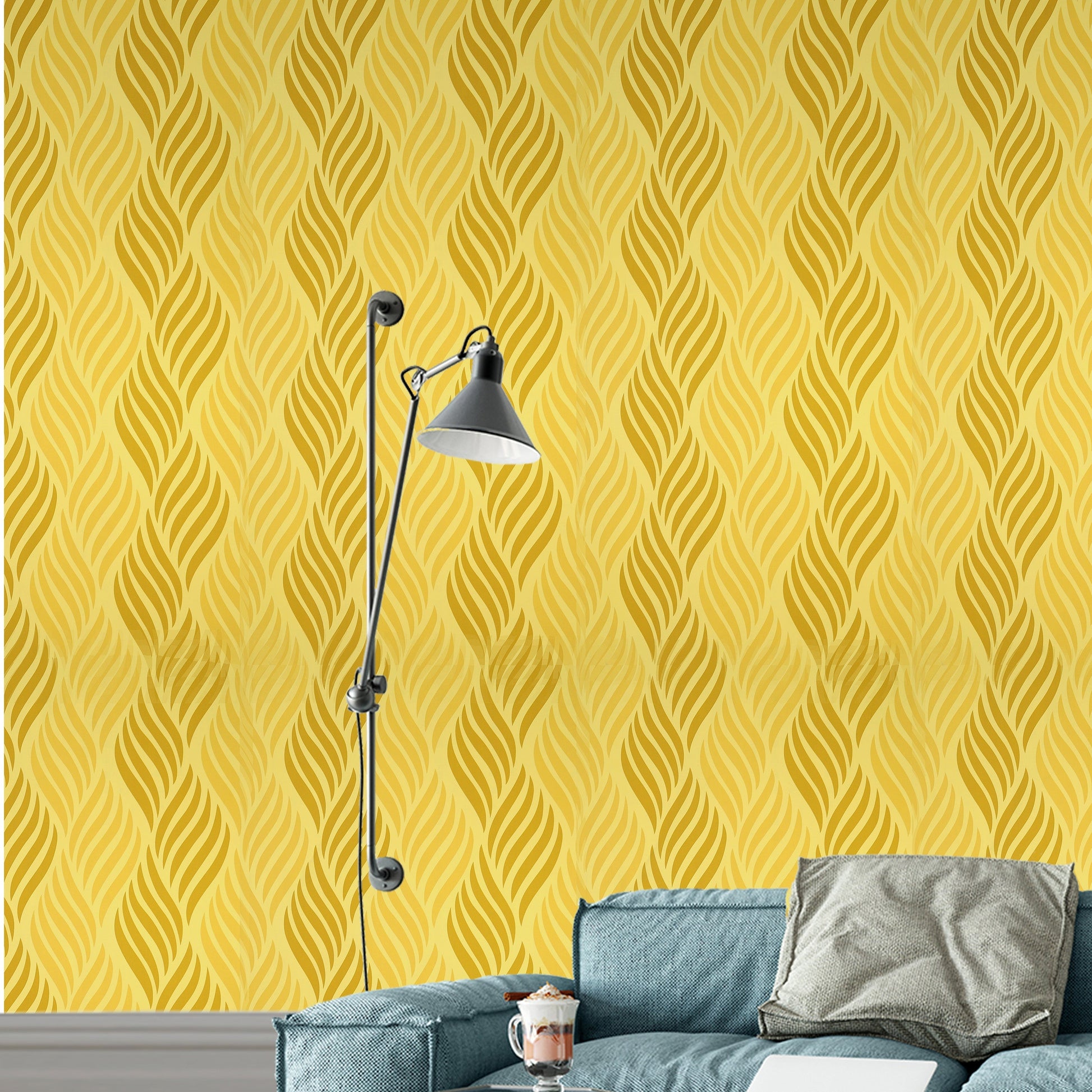 Decorative Yellow Wallpaper