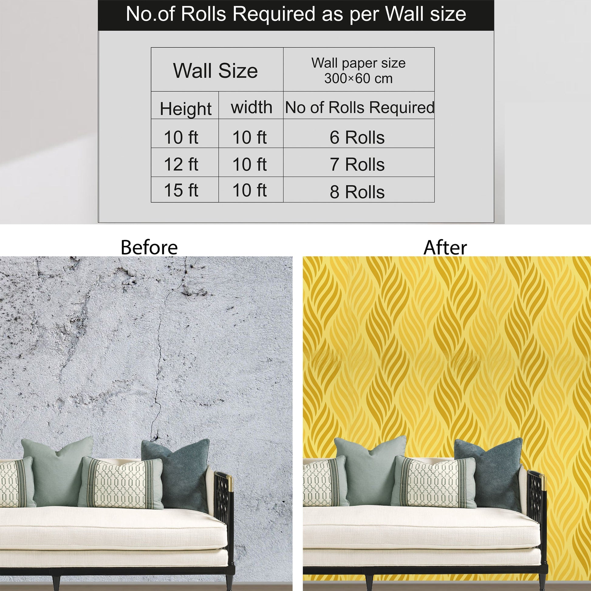 Decorative Yellow Wallpaper