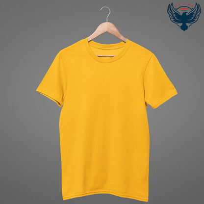 Buy Solid T-Shirts for Men Online Yellow