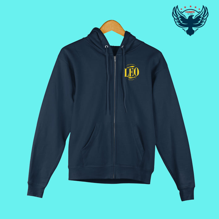 LEO TITLE CARD LOGO PRINTED HOODIE