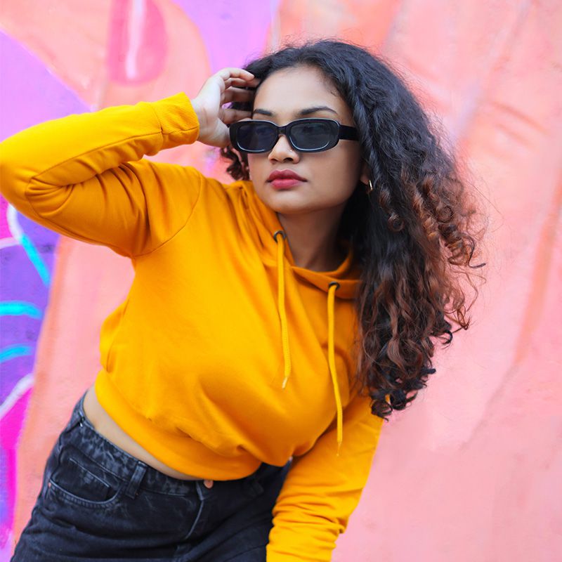 Golden-Yellow-Crop-hoodie-for-Women-at-Hawkty