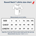 Travel Addict Half Sleeve T-Shirt size chart