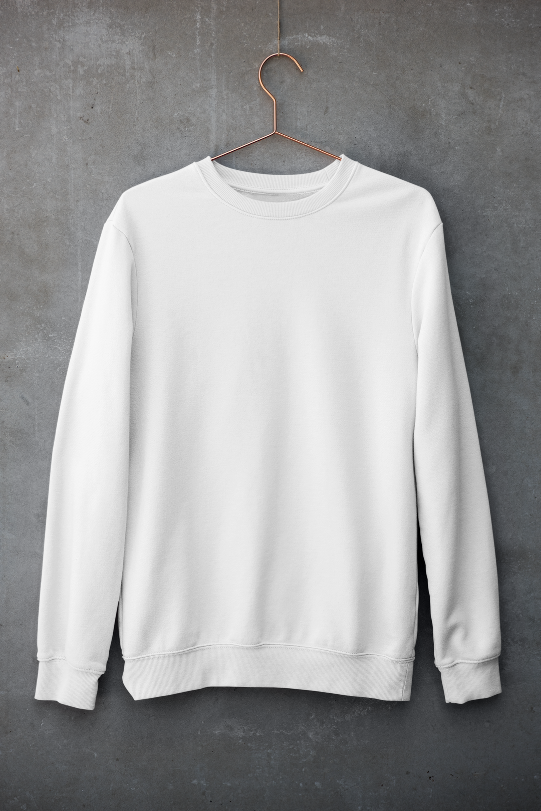 PLAIN-UNISEX-SWEATSHIRT-WHITE